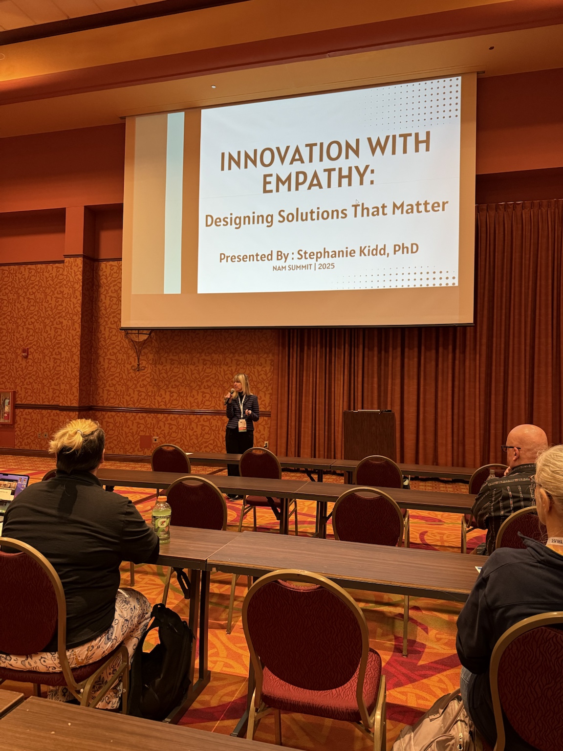Stephanie Kidd presenting Innovation with Empathy