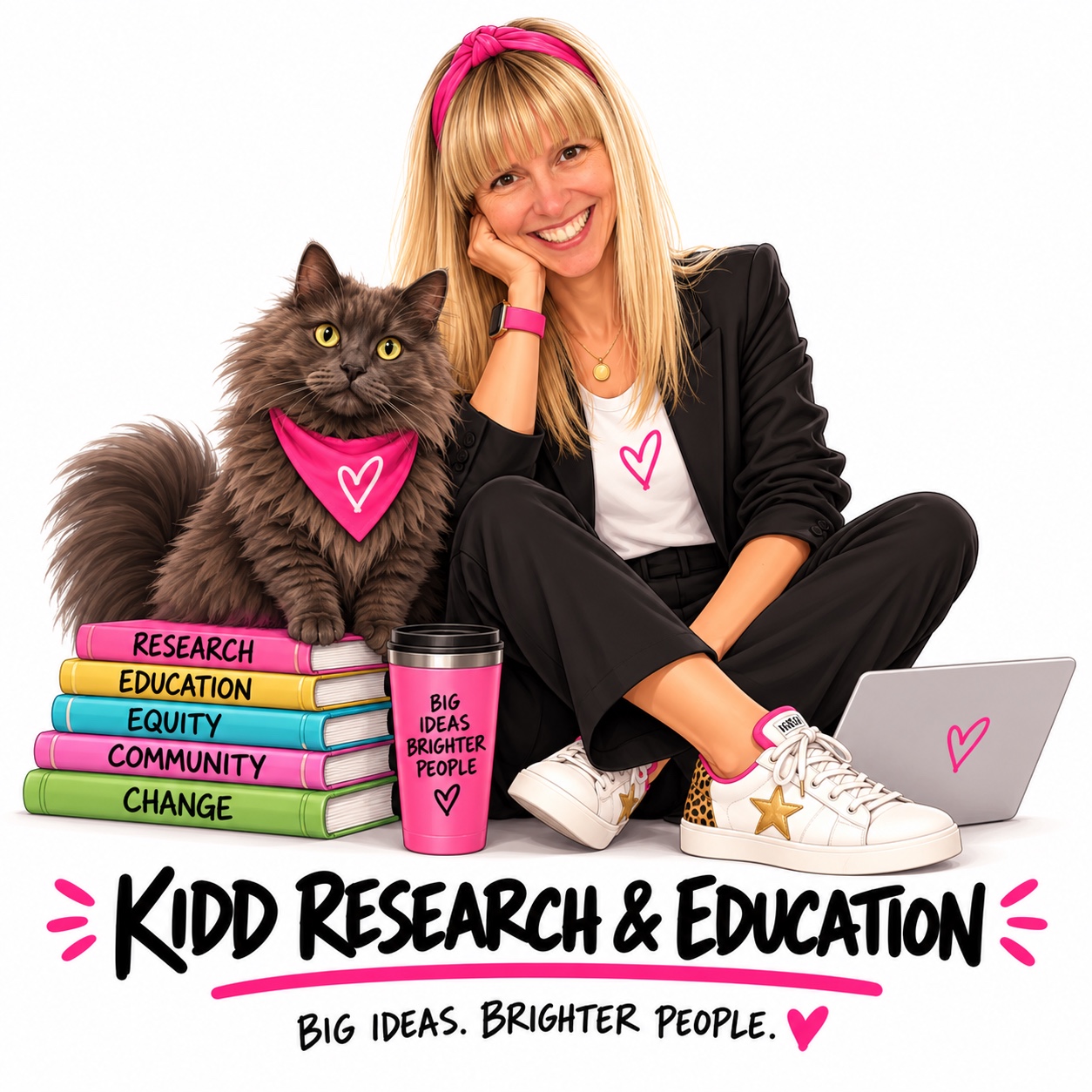 Kidd Research & Education Stephanie and Trixie brand artwork